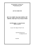 Luận văn:ĐỀ TÀI CHIẾN TRANH CHỐNG MỸ TRONG TRUYỆN NGẮN BẢO NINH
