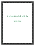 6 bí quyết tránh khô da hiệu quả
