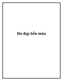 Da đẹp bốn mùa