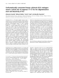 Báo cáo Y học: Conformationally constrained human calcitonin (hCt) analogues reveal a critical role of sequence 17–21 for the oligomerization state and bioactivity of hCt