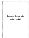 Tạo dựng thương hiệu online - phần 1