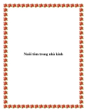 Nuôi tôm trong nhà kính