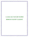 CA DAO, TỤC NGỮ, HÒ VÈ BÌNH ĐỊNHCON NGƯỜI VÀ LỊCH SỬ