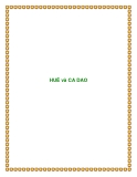TÀI LIỆU: HUẾ và CA DAO