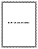Ba bể du lịch bốn mùa