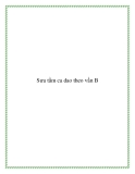 Sưu tầm ca dao theo vần B