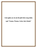 Giải nghĩa các từ nói tắt phổ biến trong khẩu ngữ "Gonna, Wanna, Gotta, Init, Kinda"