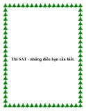 Thi SAT - những điều bạn cần biết