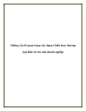 Những yếu tố quan trọng xây dựng Chiến lược thương mại điện tử của một doanh nghiệp