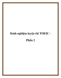 Kinh nghiệm luyện thi TOEIC Phần 2