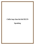 Chiến lược làm bài thi IELTS Speaking