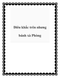 Điêu khắc trên nhưng bánh xà Phòng