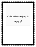 Châu phi đen mặt nạ & tượng gỗ