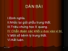 Chuẩn đoán X quang trong hội chứng trung thất