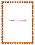 10 BÍ QUYẾT THÀNH ĐẠT.