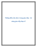 Những điều cần chú ý trong giao tiếp – kỹ năng giao tiếp thực tế