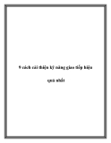 9 cách cải thiện kỹ năng giao tiếp hiệu quả nhất