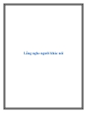Lắng nghe người khác nói