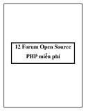 12 Forum Open Source PHP miễn phí