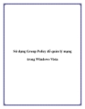 Sử dụng Group Policy để quản lý mạng trong Windows Vista