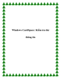 Windows CardSpace: Kiểm tra thẻ thông tin