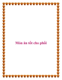 Món ăn tốt cho phòng viêm da 