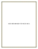 MỸ THUẬT VIỆT: GIẤY DÓ-CHUYỆN VÃN NGÀY MƯA 