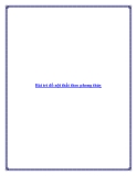 Bài trí đồ nội thất theo phong thủy