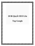 10 Bí Quyết SEO Lên Top Google