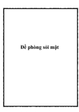 Đề phòng sỏi mật
