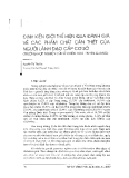 Báo cáo " Định kiến giới thể hiện qua đánh giá về các phẩm chất cần thiết của người lãnh đạo cấp cơ sở"
