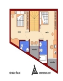 Nhà hình thang vuông 60 m2