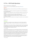Đề thi chứng chỉ quốc tế ngành công nghệ thông tin lĩnh vực CCNA – OSI Model Questions