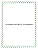 6 kinh nghiệm cho ‘phượt thủ’ du lịch mùa xuân