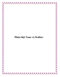 Phân biệt None và Neither