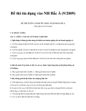 Đề thi tín dụng vào NH Bắc Á (9/2009)