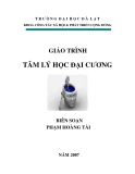  Giáo trình môn tâm lý học đại cương