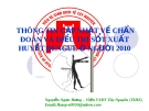 Thông tin cập nhật về chẩn đoán và điều trị sốt xuất huyết Dengue ở người 2010
