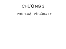Bài giảng luật kinh tế - Chương 3