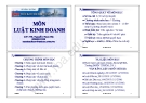 Bài giảng Luật kinh doanh - TS. Nguyễn Nam Hà