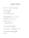 Giải tích 2 – Đề số 10