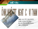 Tiểu luận: Ô nhiễm môi trường nước ở Việt Nam