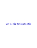 Quy tắc tiếp thị bằng tin nhắn