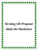 Kĩ năng viết Proposal dành cho Marketers