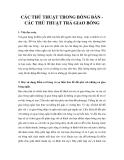THỦ THUẬT GIAO TRẢ BÓNG TRONG BÓNG BÀN