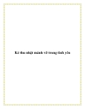 Kẻ thu nhặt mảnh vỡ trong tình yêu