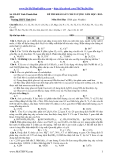 Đề thi khảo sát chất lượng môn Hóa học 2013 - 2014 THPT Tĩnh Gia 2