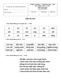 Đề thi cuối HK1 Toán và Tiếng Việt 1 - TH Nguyễn Bỉnh Khiêm (2013-2014)