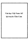 Bài văn mẫu: Kể lại truyên Tấm Cám