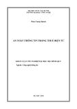 Khóa luận tốt nghiệp: An toàn thông tin trong thuế điện tử - Phạm Trọng Khanh